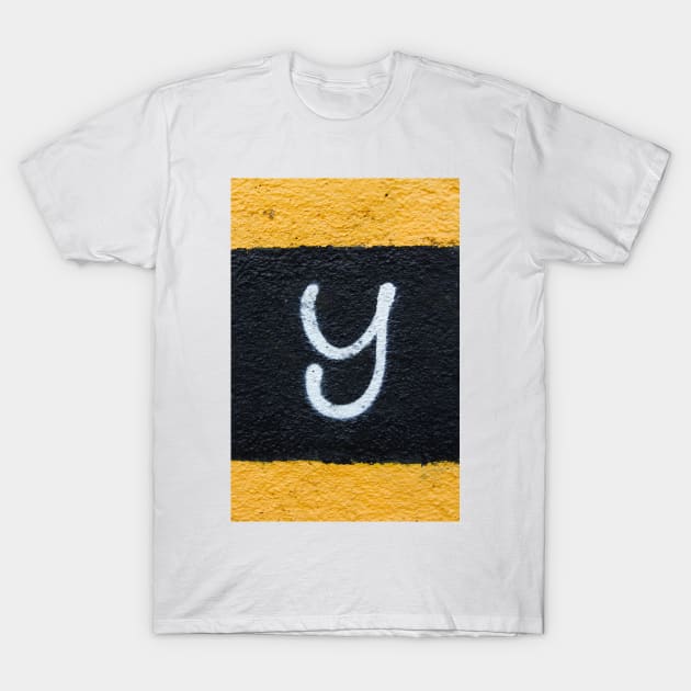 CAPITAL Uppercase Letter Y T-Shirt by mister-john